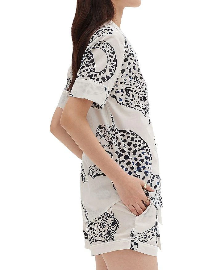 商品Desmond & Dempsey|Cotton Jaguar Shorts Pajama Set,价格¥1000,第3张图片详细描述