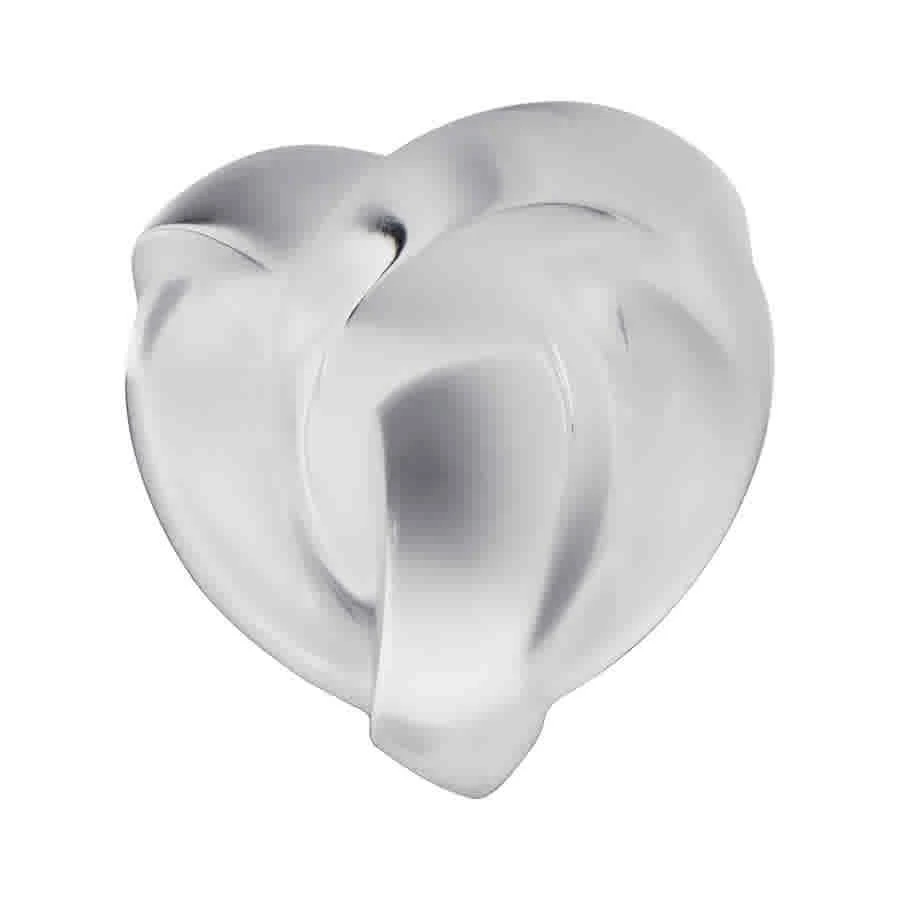 商品Lalique|Crystal Clear Crystal Hearts Entrelaces Paperweight,价格¥2008,第2张图片详细描述
