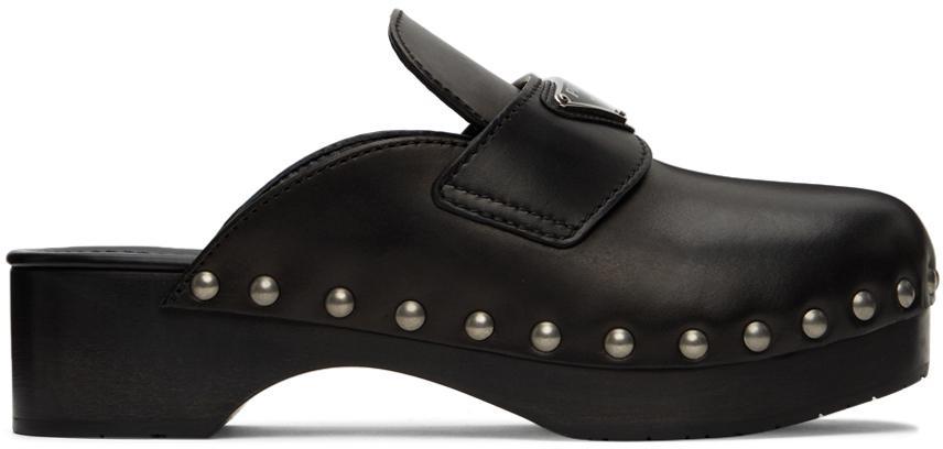 商品Prada|黑色 Studded 凉鞋,价格¥11667,第1张图片