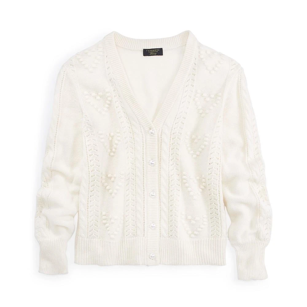 商品Charter Club|Women's 100% Cashmere Hearts Cardigan, Created for Macy's,价格¥820,第3张图片详细描述