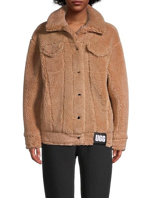 Frankie Faux Shearling Trucker Jacket商品第3张图片规格展示