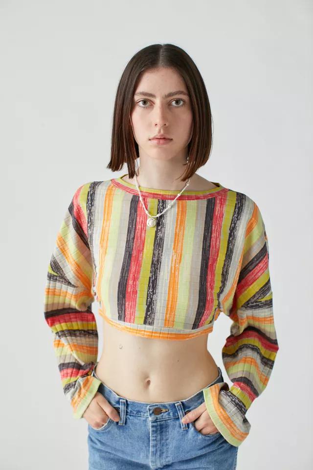 商品Urban Outfitters|UO Weekdays Long Sleeve Cropped Top,价格¥220,第6张图片详细描述