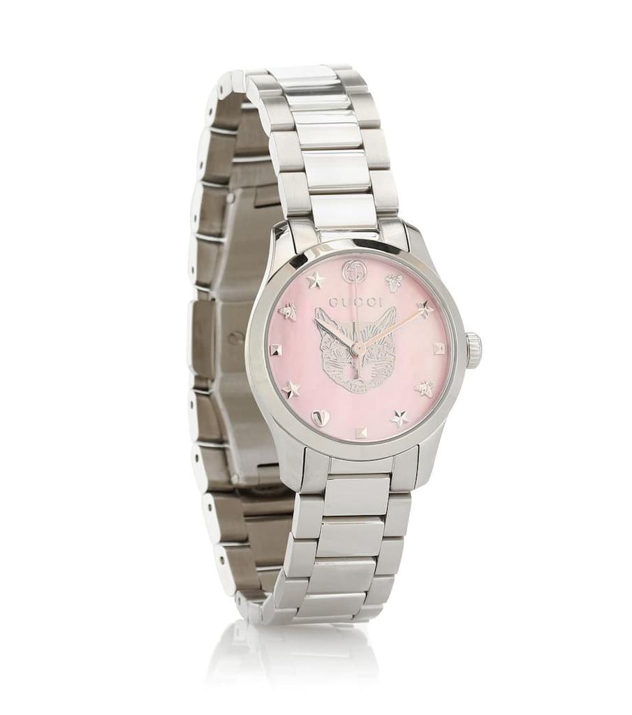 商品Gucci|G-Timeless 27mm不锈钢手表,价格¥7002,第1张图片