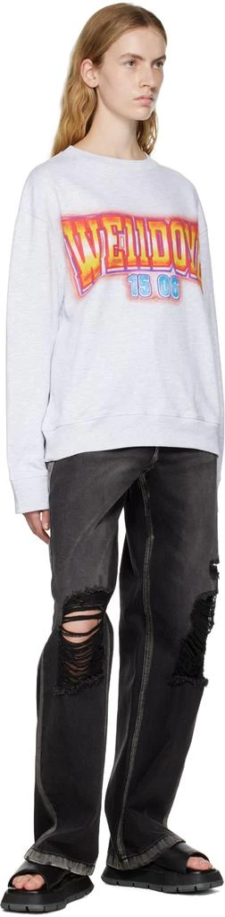 商品We11done|Gray Crewneck Sweatshirt,价格¥796,第4张图片详细描述
