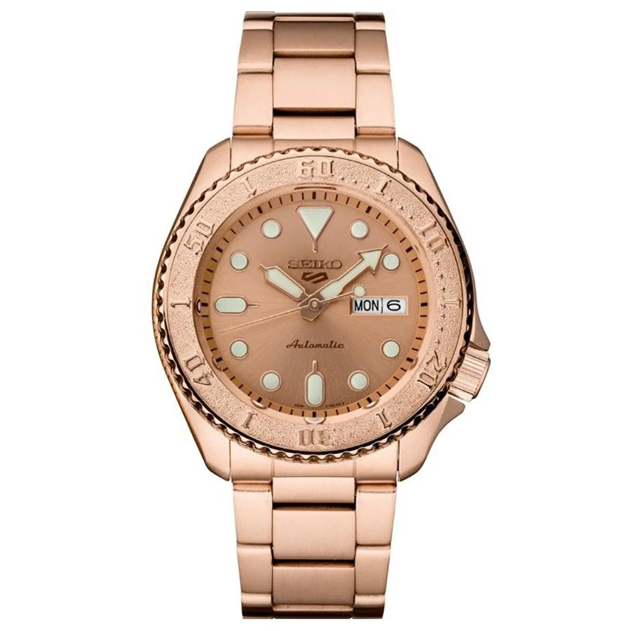 商品Seiko|5 Sports 24-Jewel Rose Gold-Tone Watch,价格¥1575,第1张图片