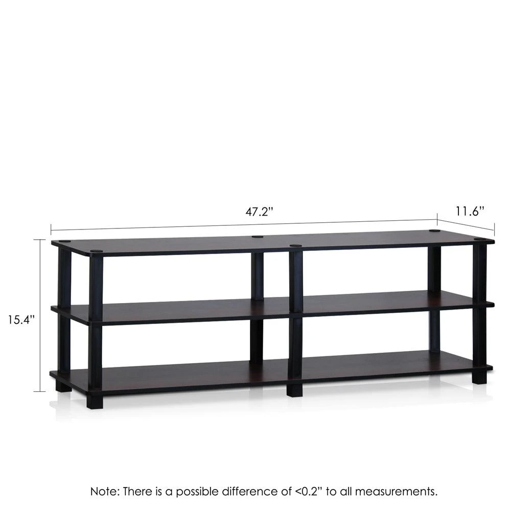 商品Furinno|TST No Tools 3-Tier Wide Shoe Storage Rack, Dark Cherry/Black,价格¥708,第2张图片详细描述