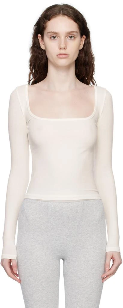 商品SKIMS|White New Vintage Long Sleeve T-Shirt,价格¥426,第1张图片