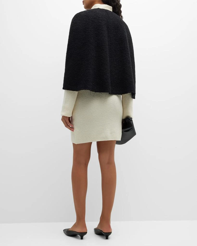 商品Totême|Raw-Edge Wool Boucle Cape,价格¥4561,第4张图片详细描述