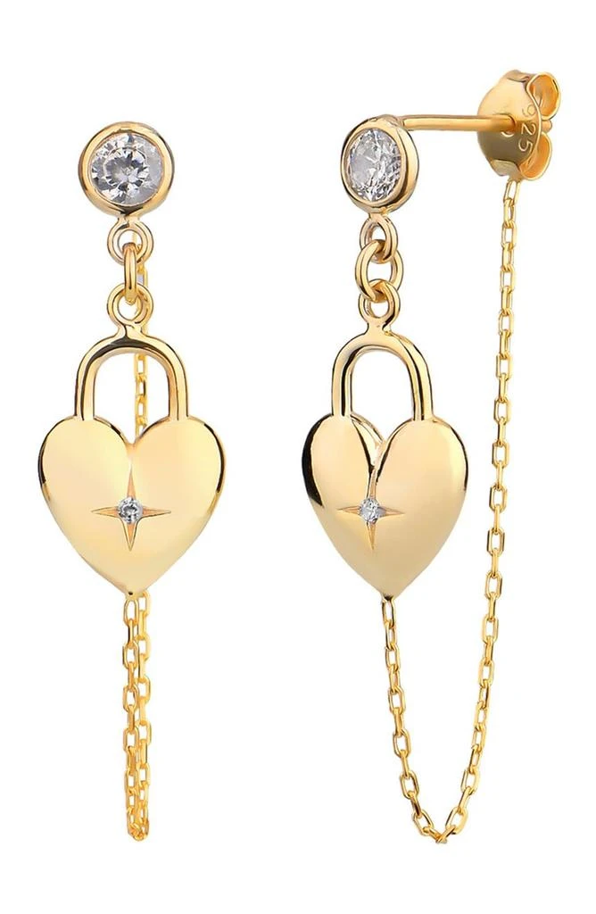 商品Gabi Rielle|Heart Locket Front/Back Earrings,价格¥346,第1张图片