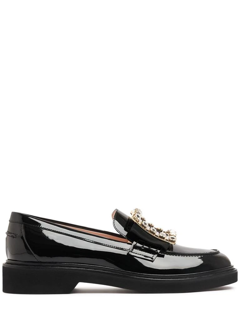 商品Roger Vivier|30mm Viv Rangers Patent Leather Loafers,价格¥13556,第1张图片