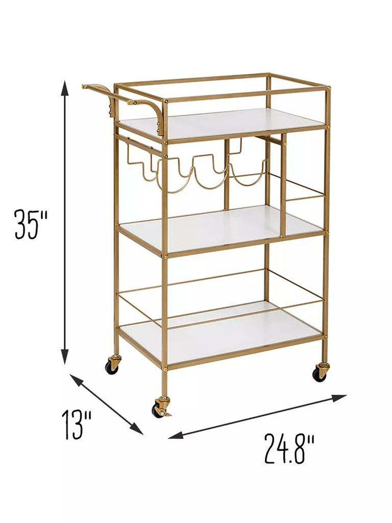 3-Tier Rolling Bar Cart 商品