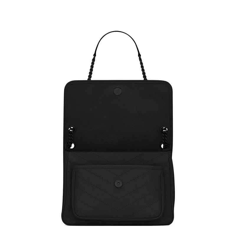 商品Yves Saint Laurent|【预售3-7天】SAINT LAURENT PARIS/圣罗兰 YSL 经典NIKI系列 女士中号黑色复古小牛皮黑扣斜挎单肩链条包6331840EN081000,价格¥21545,第6张图片详细描述
