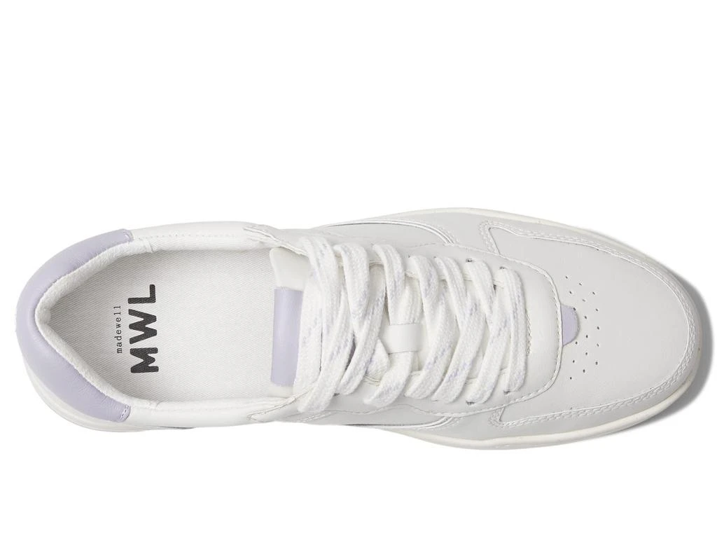 商品Madewell|Court Low-Top Sneakers in White and Purple,价格¥733,第2张图片详细描述