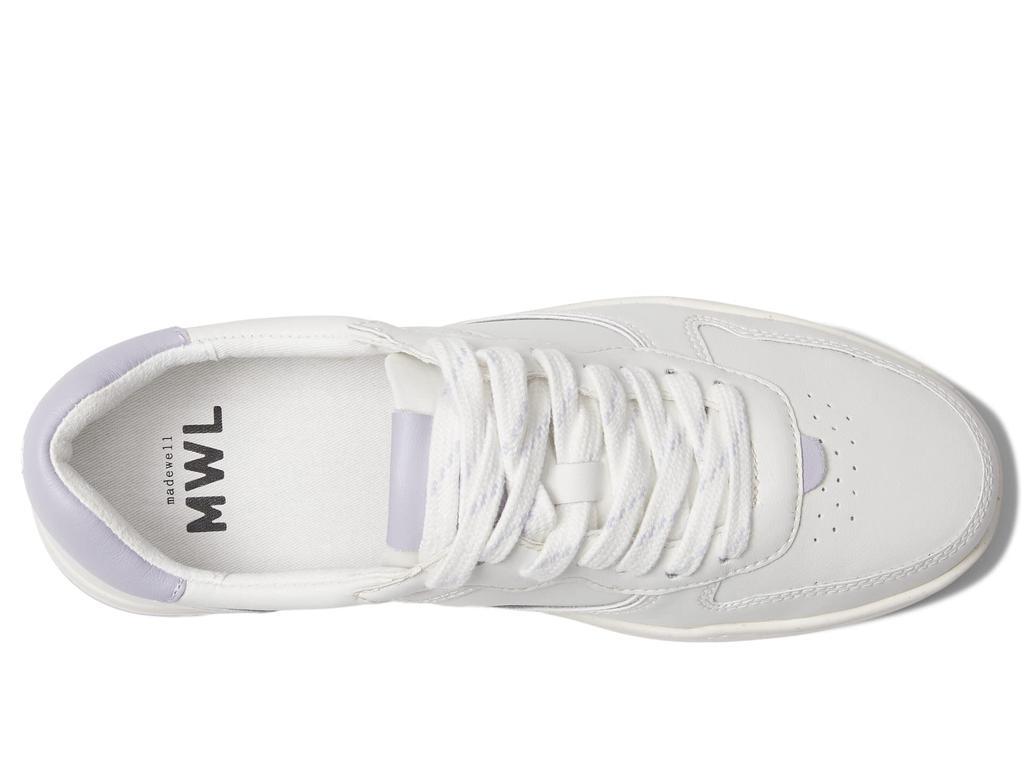 商品Madewell|Court Low-Top Sneakers in White and Purple,价格¥549,第4张图片详细描述