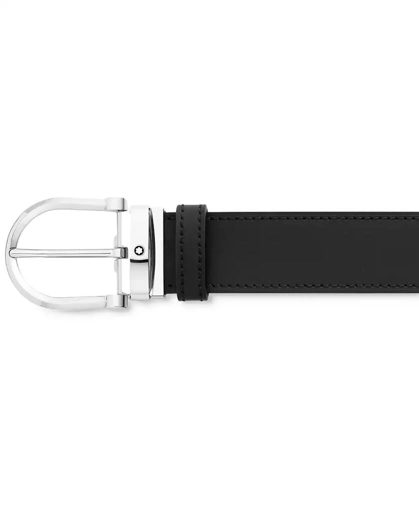 商品MontBlanc|Horseshoe Buckle Reversible Leather Belt,价格¥3167,第1张图片