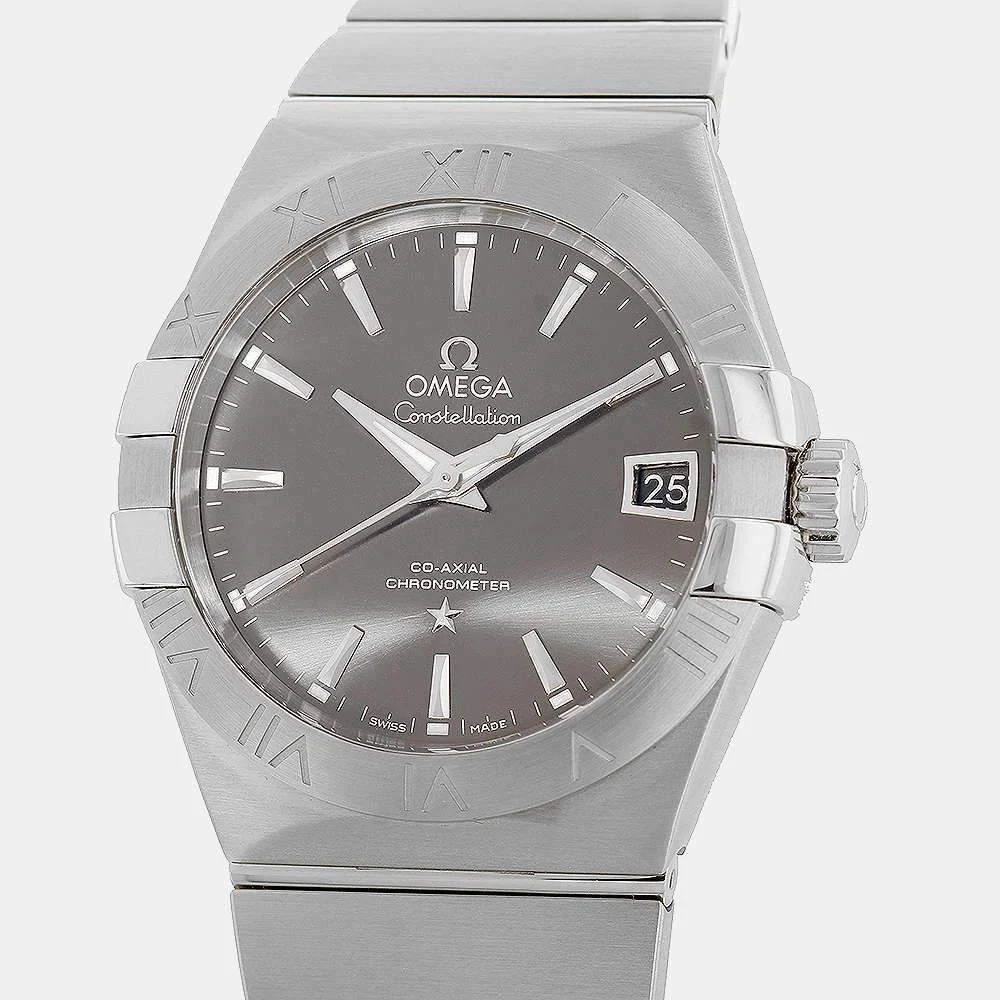 商品[二手商品] Omega|Omega Silver Stainless Steel Constellation Co-Axial Chronometer 123.10.35.20.02.002 Men's Wristwatch 38 MM,价格¥23726,第1张图片