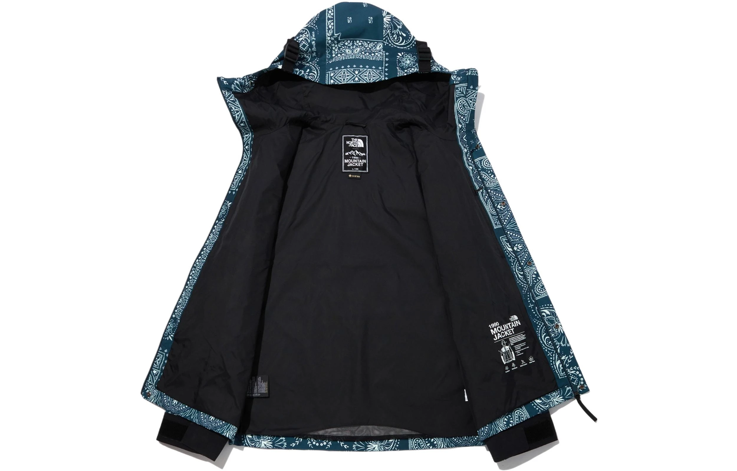 商品[国内直发] The North Face|北面  服装系列 腰果花连帽  防风冲锋衣 男女同款,价格¥1597,第4张图片详细描述