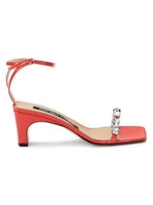 商品Sergio Rossi|Embellished Patent Leather Sandals,价格¥1379,第1张图片