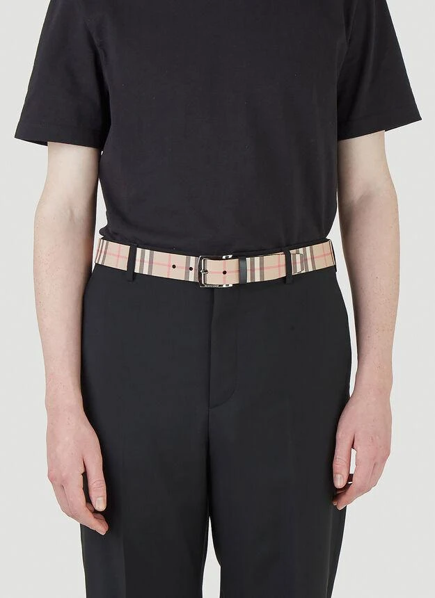 商品Burberry|Vintage Check Belt in Beige,价格¥2534,第2张图片详细描述