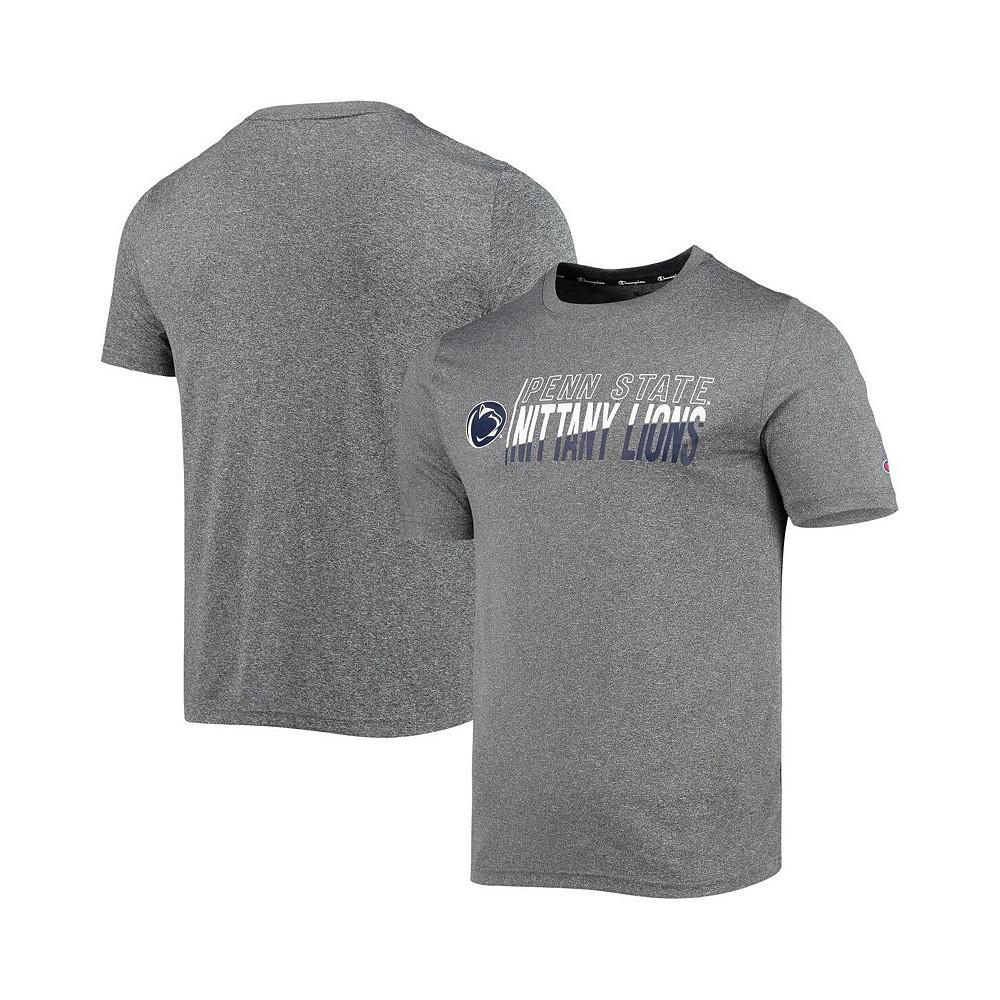 Men's Gray Penn State Nittany Lions Slash Stack T-shirt商品第1张图片规格展示