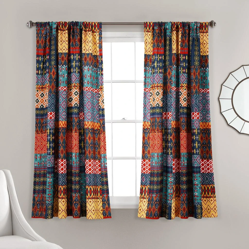商品Lush Decor|Misha Light Filtering Window Curtain Set,价格¥449,第1张图片