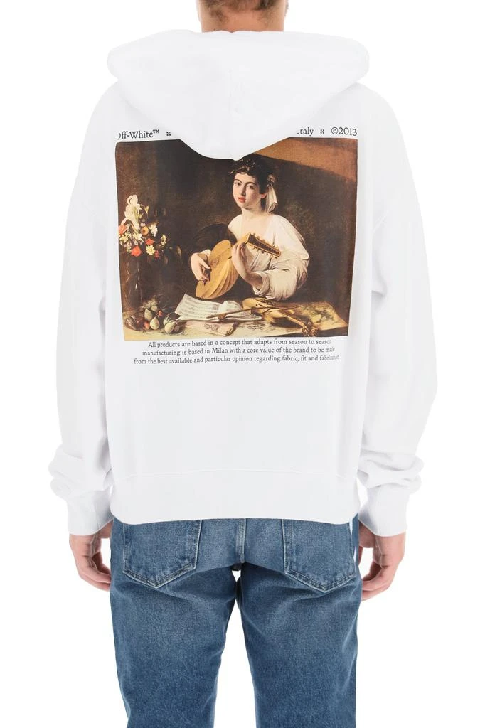 商品Off-White|Off-white caravaggio lute print sweatshirt with hoodie,价格¥2208,第3张图片详细描述