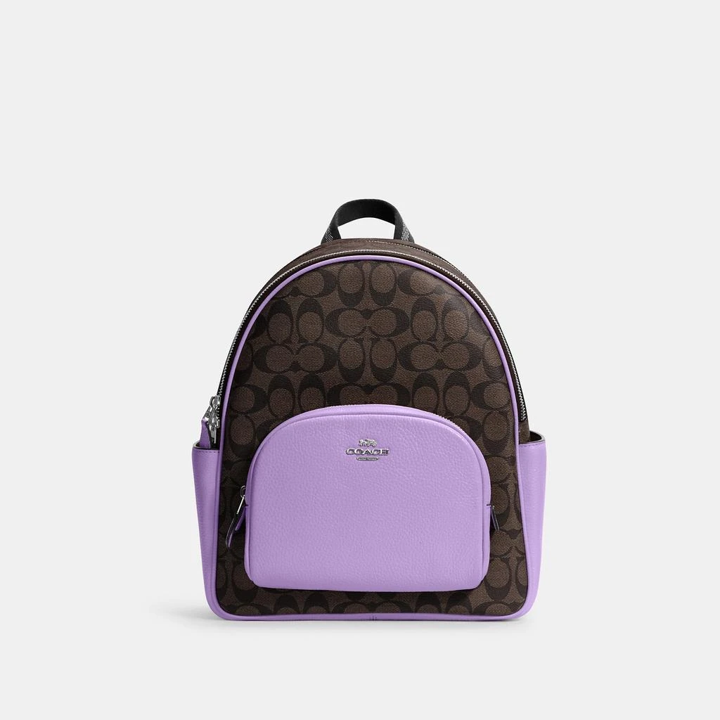 Coach Outlet Court Backpack In Signature Canvas 商品