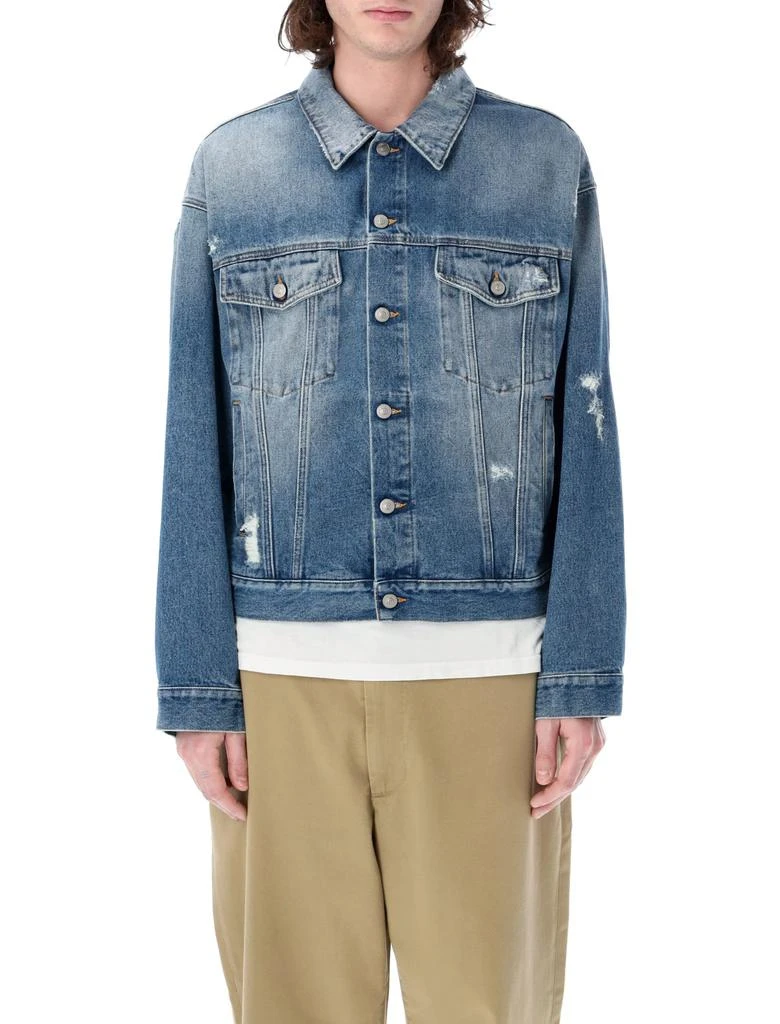 商品MM6|MM6 Maison Margiela Ripped Denim Jacket,价格¥2995,第1张图片
