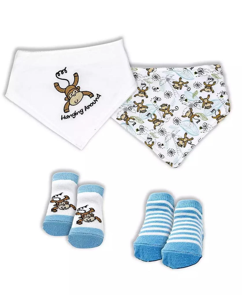 商品Baby Mode|Baby Boys Closure Bibs and Socks, 8 Piece Set,价格¥187,第3张图片详细描述