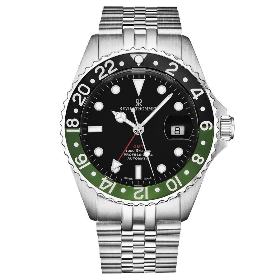 商品Revue Thommen|Revue Thommen Diver GMT Automatic Black Dial Mens Watch 17572.2238,价格¥6443,第1张图片