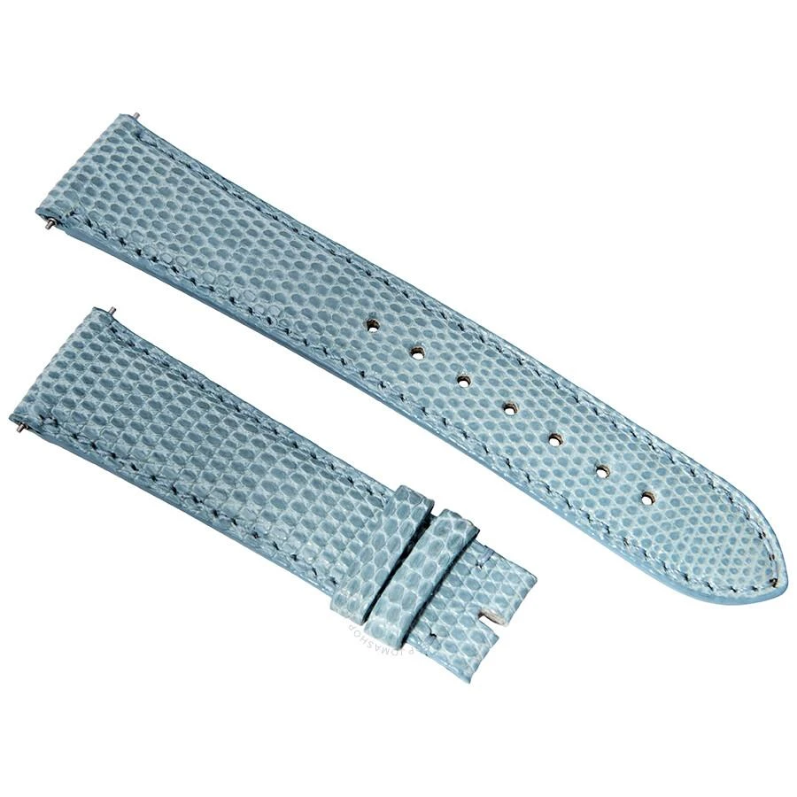 商品Hadley Roma|Shiny Sky Blue Lizard Leather Strap,价格¥261,第1张图片