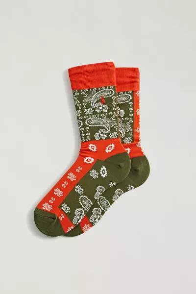 Polo Ralph Lauren Block Paisley Crew Sock商品第1张图片规格展示