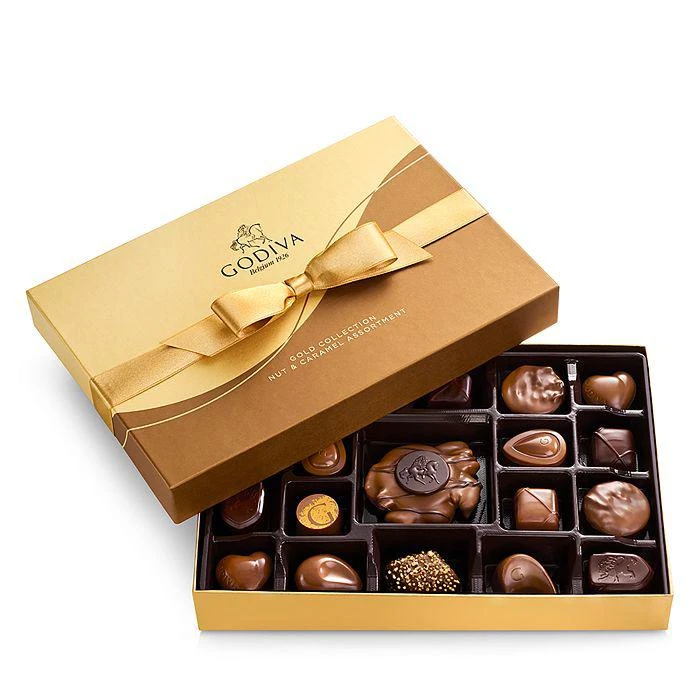 商品Godiva|Nut and Caramel Assortment, 19 Piece,价格¥348,第1张图片
