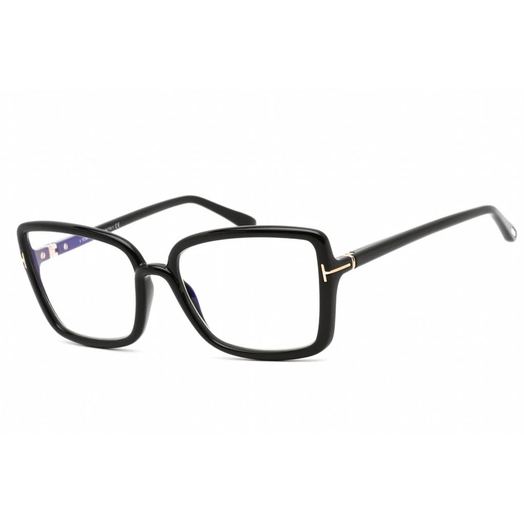 商品Tom Ford|Tom Ford Women's Eyeglasses - Butterfly Shape Shiny Black Plastic Frame | FT5813-B 001,价格¥948,第1张图片