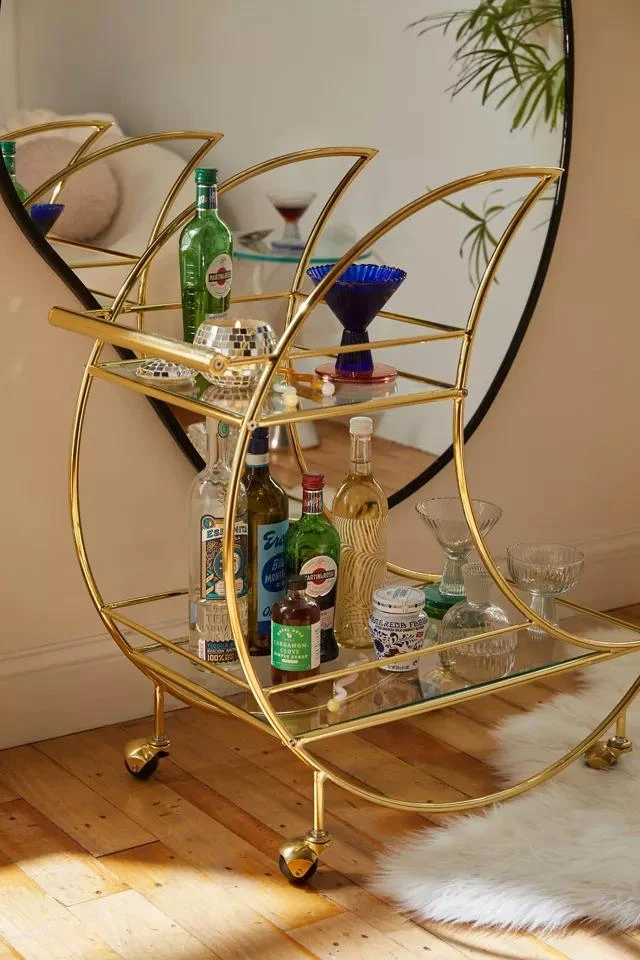商品Urban Outfitters|Crescent Moon Bar Cart,价格¥1360,第1张图片