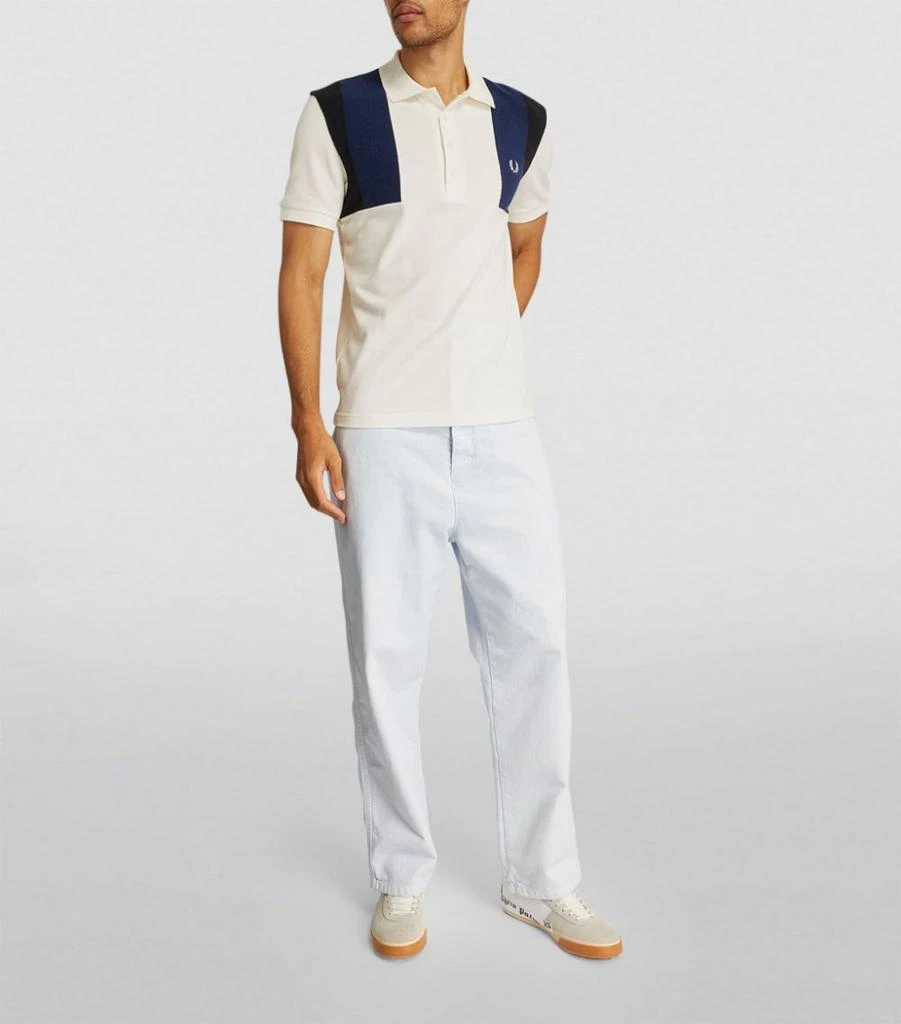 商品Fred Perry|Towelling-Panel Polo Shirt,价格¥436,第2张图片详细描述