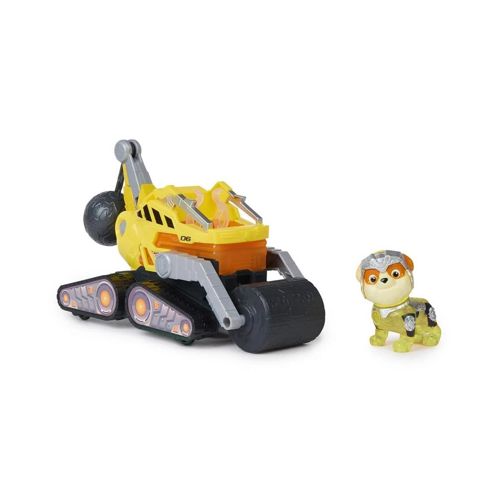 商品Paw Patrol|The Mighty Movie, Construction Toy Truck with Rubble Mighty Pups Action Figure, Lights and Sounds, Kids Toys for Boys Girls 3 Plus,价格¥104,第1张图片