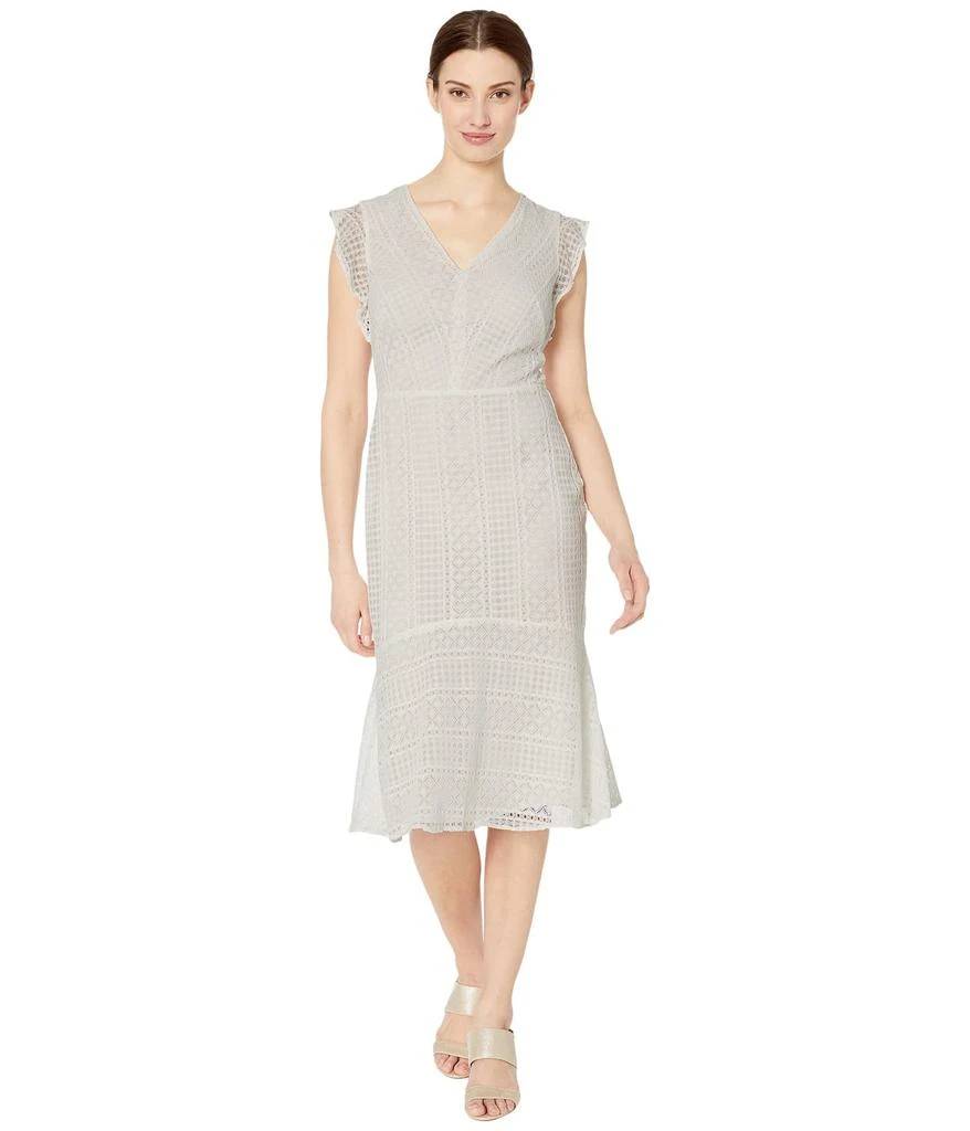 商品Ralph Lauren|Celia Cap Sleeve Day Dress,价格¥498,第1张图片