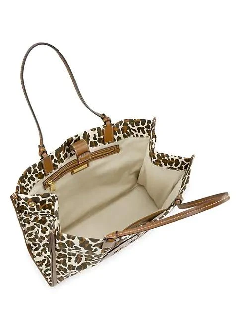 商品Tory Burch|Ella Leopard Canvas Tote,价格¥2604,第3张图片详细描述