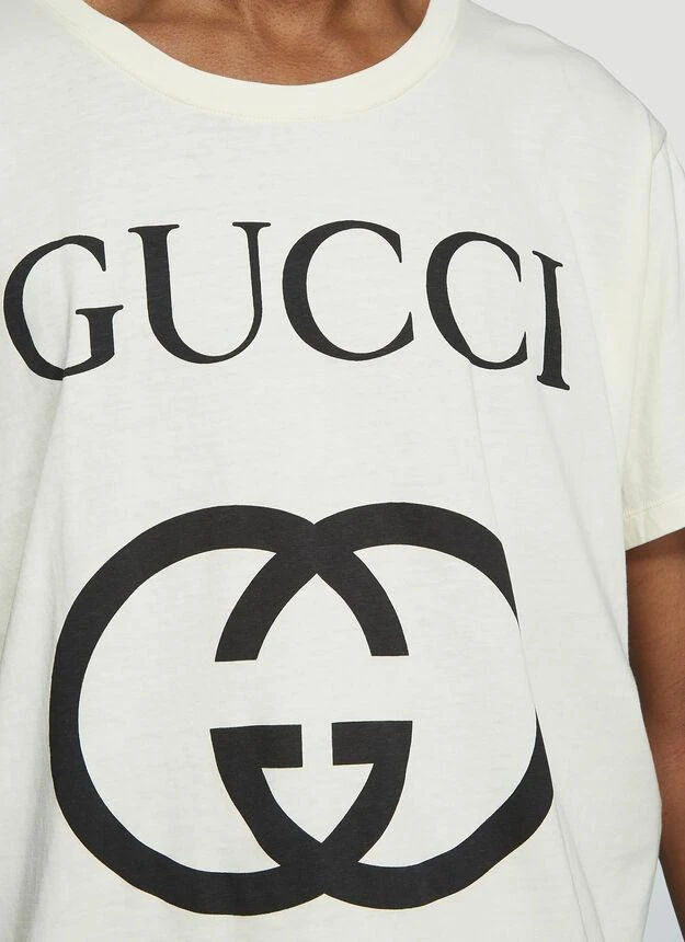 商品Gucci|Logo T-Shirt in White,价格¥4755,第5张图片详细描述