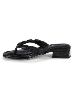 商品Sam Edelman|Jacinda Croc-Embossed Thong Sandals,价格¥225,第4张图片详细描述