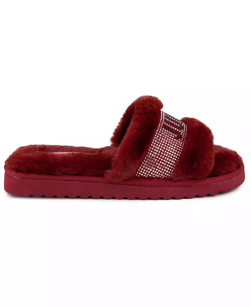 商品Juicy Couture|Women's Halo Faux Fur Slip-On Slippers,价格¥204,第2张图片详细描述