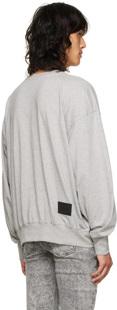 商品We11done|Gray Unbalanced Sweatshirt,价格¥758,第3张图片详细描述
