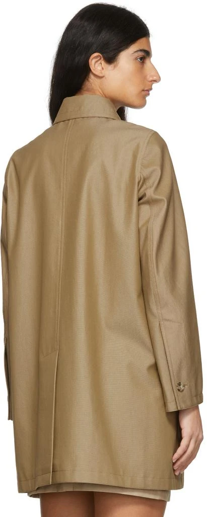 商品Max Mara|Khaki Canvas Carta Coat,价格¥3030,第3张图片详细描述