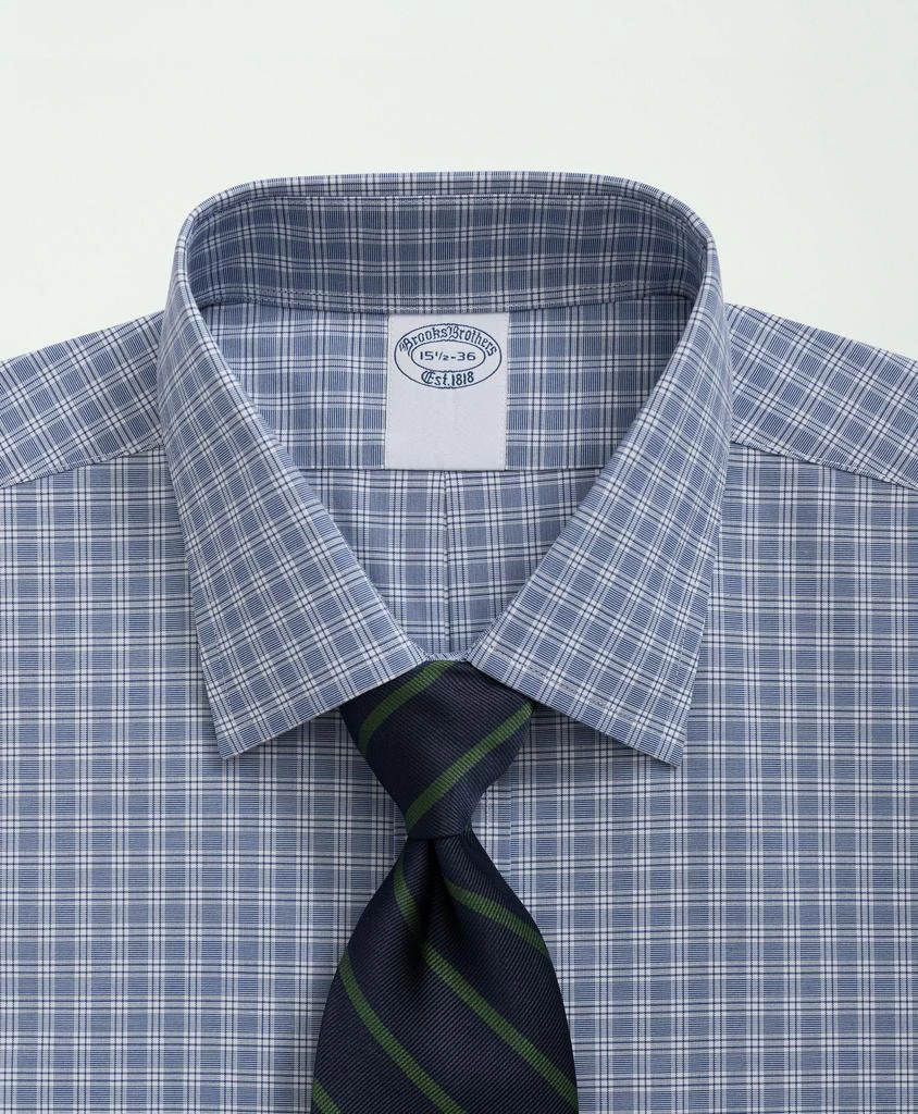 商品Brooks Brothers|Stretch Supima® Cotton Non-Iron Poplin Ainsley Collar, Checked Dress Shirt,价格¥497,第2张图片详细描述