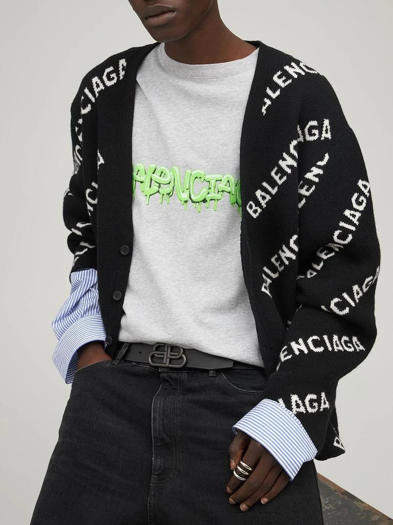 商品Balenciaga|4cm Bb Buckle Leather Belt,价格¥3811,第1张图片详细描述