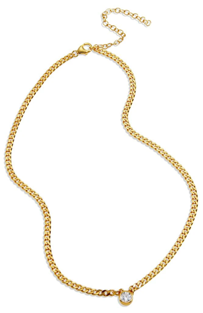 商品Savvy Cie Jewels|18K Gld Pl. Cicle CZ Neck.,价格¥650,第1张图片