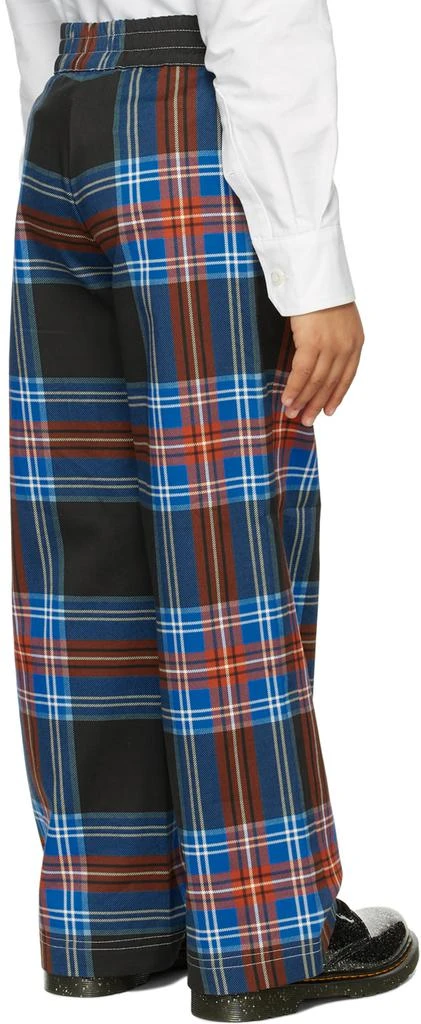 商品Charles Jeffrey Loverboy|SSENSE Exclusive Kids Black Tartan Trousers,价格¥740,第3张图片详细描述