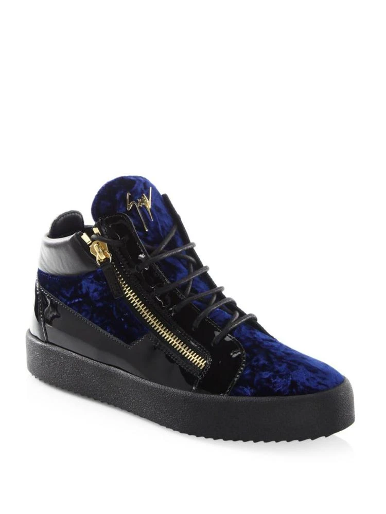 商品Giuseppe Zanotti|Mid-Top Felt Sneakers,价格¥3125,第1张图片