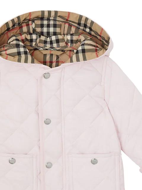 Baby's & Little Girl's Reilly Diamond Quilted Hooded Jacket商品第3张图片规格展示